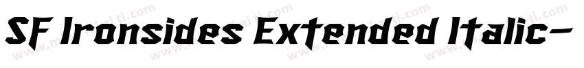 SF Ironsides Extended Italic字体转换